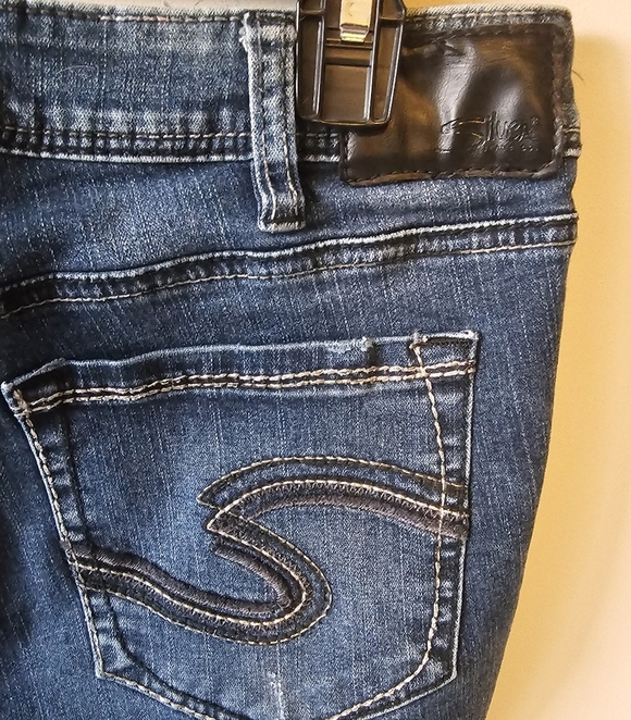 Silver Jeans Suki Mid Super Skinny Fluid Denim Women Sz. 31 Jeans - Picture 6 of 11